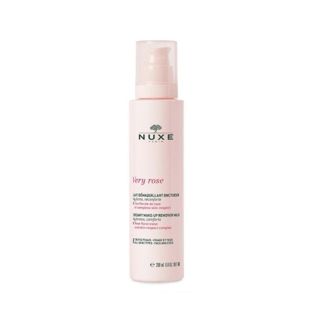 Nuxe Very Rose Creamy Make-up Remover Milk 200ml (Κρεμώδες Γαλάκτωμα Ντεμακιγιάζ)
