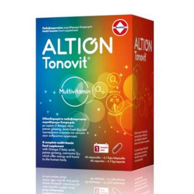 Altion Tonovit 40caps (Πολυβιταμίνη για Τόνωση & Ενέργεια) 