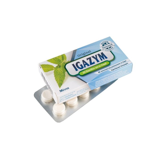 Igazym Peppermint Pastillies 20 τεμ (Καραμέλες για το Λαιμό - Γεύση Μέντας)