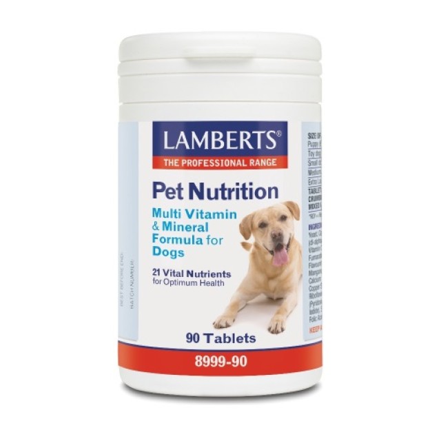 Lamberts Pet Nutrition Multi Vitamin & Mineral Formula for Dogs 90tabs (Πολυβιταμίνη για Σκύλους) 