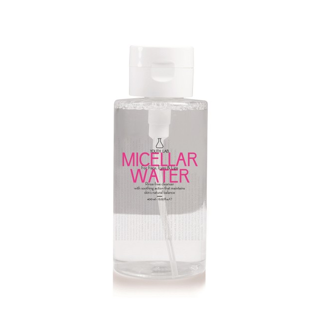 YOUTH LAB Micellar Water 400ml (Υγρό Διάλυμα Καθαρισμού Προσώπου & Ματιών) 