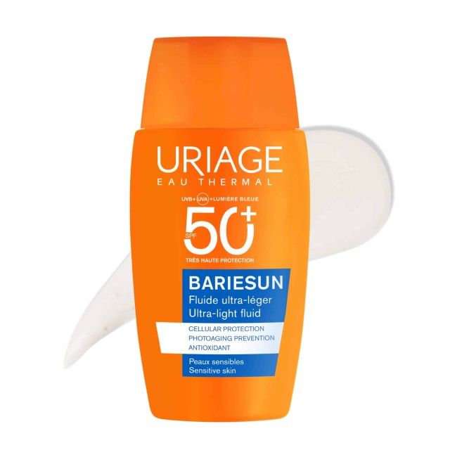 Uriage Bariesun Ultra-Light Fluid SPF50+ 30ml (Αντηλιακό Γαλάκτωμα Προσώπου Πολύ Υψηλής Προστασίας με Λεπτόρρευστη Υφή)