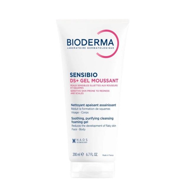 Bioderma Sensibio DS Gel Moussant 200ml (Εξυγιαντικό Αφρίζον Gel Καθαρισμού Κατά της Ερυθρότητας & της Ξηροδερμίας)