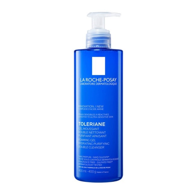 La Roche Posay Toleriane Double Cleanser Foaming Gel 400ml (Αφρώδες Gel Καθαρισμού Προσώπου για Ευαίσθητη Επιδερμίδα)