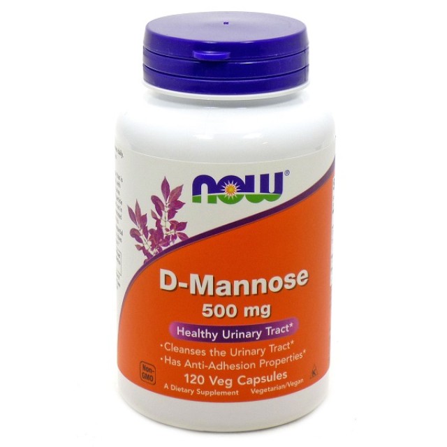 Now Foods D Mannose 500mg 120caps