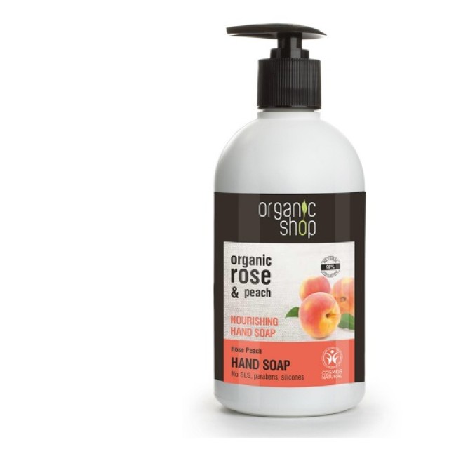 Natura Siberica Nourishing Hand Soap Rose Peach 500ml (Σαπούνι Θρέψης Χεριών Rose Peach)