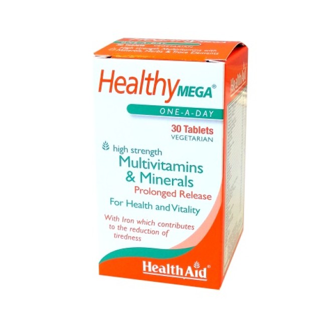 Health Aid Healthy Mega Multivitamins & Minerals 30 tabs (Τόνωση - Ενέργεια)