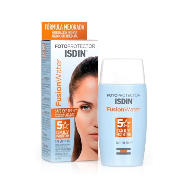 Isdin Fotoprotector Fusion Water SPF50 50ml (Αντιηλιακή Κρέμα Προσώπου με Βάση το Νερό)