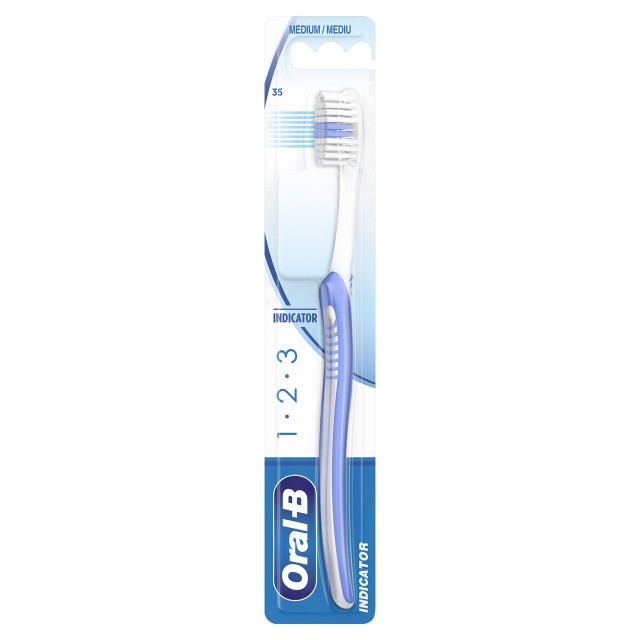 Oral B 123 Indicator Medium 35mm (Οδοντόβουρτσα Χειρός Μέτρια)