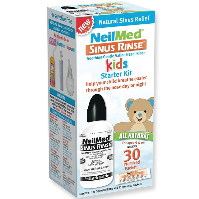 Neilmed Sinus Rinse Pediatric Kit (Παιδιατρικό Σύστημα Ρινικής Πλύσης & 30 Ανταλλακτικοί Φακελίσκοι)