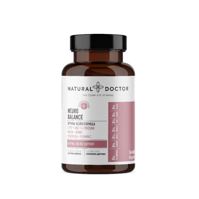 Natural Doctor Neuro Balance 60caps (Συμπλήρωμα Διατροφής για τη Φυσιολογική του Νευρικού Συστήματος)