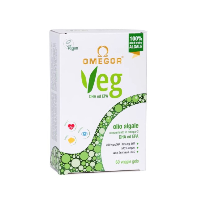 UGA Omegor Veg 60caps (Συμπλήρωμα Διατροφής με DHA & EPA για τη Φυσιολογική Λειτουργία της Καρδιάς)