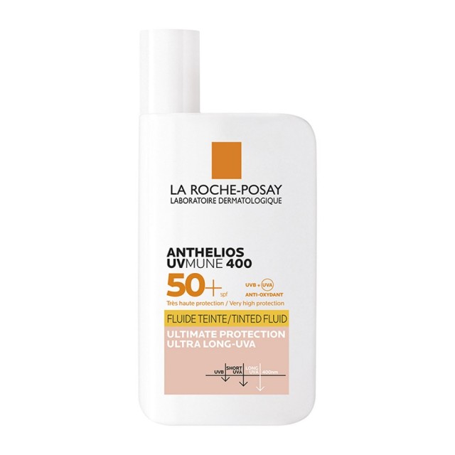 La Roche Posay Anthelios UVMUNE400 SPF50+ Invisible Tinted Fluid 50ml (Αντηλιακή Κρέμα Προσώπου Ελαφ