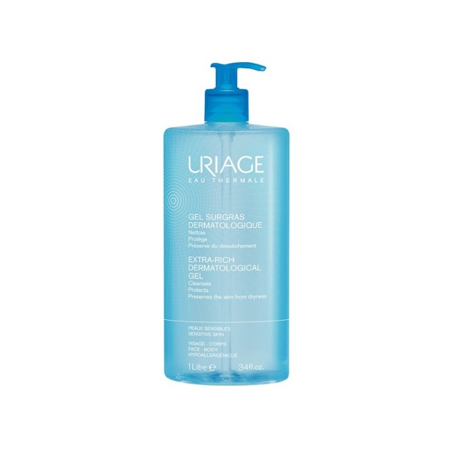 Uriage Extra Rich Dermatological Gel 1lt (Τζελ Καθαρισμού Προσώπου & Σώματος)