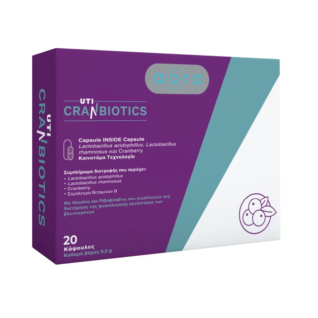 Aora UTI Cranbiotics 20caps