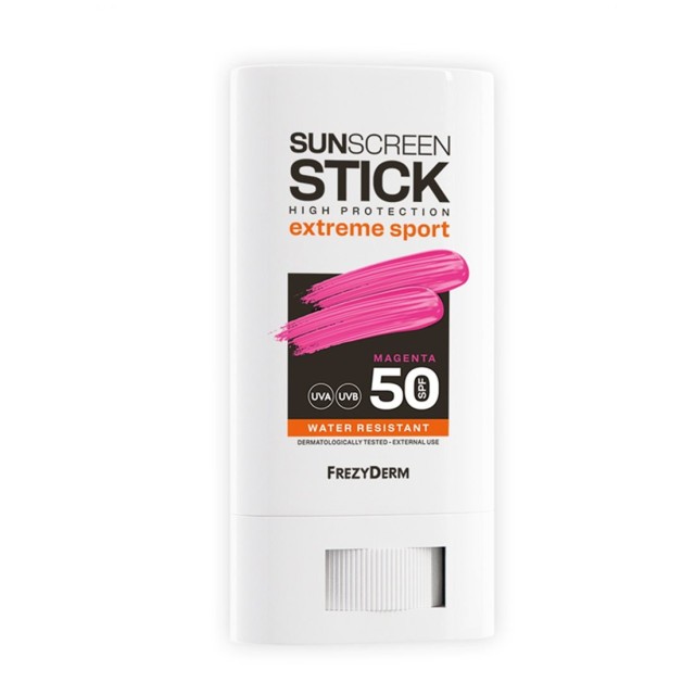 Frezyderm Sunscreen Stick Extreme Sport Magenta SPF50 20ml (Αντηλιακό Στικ για Extreme Sports με Έντονη Magenta Απόχρωση)