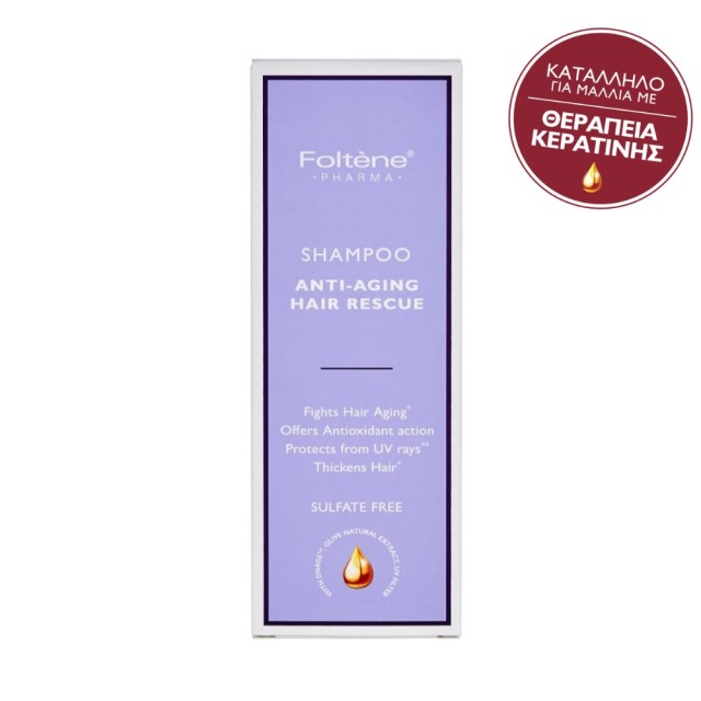 Foltene Shampoo Anti-Aging Hair Rescue 200ml (Σαμπουάν με Αντιγηραντικές Ιδιότητες) 