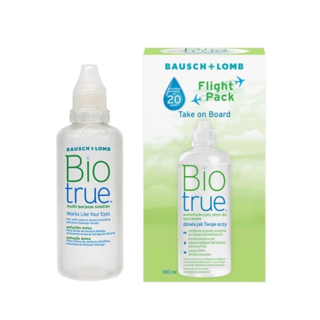 Bausch & Lomb Biotrue Flight Pack 100ml (Υγρό Φακών Επαφής σε Συσκευασία Ταξιδίου)