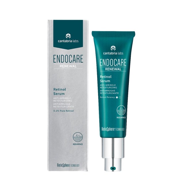 Endocare Renewal Retinol Serum 30ml (Άνυδρος Ορός με Καθαρή Ρετινόλη για Μείωση Ρυτίδων)