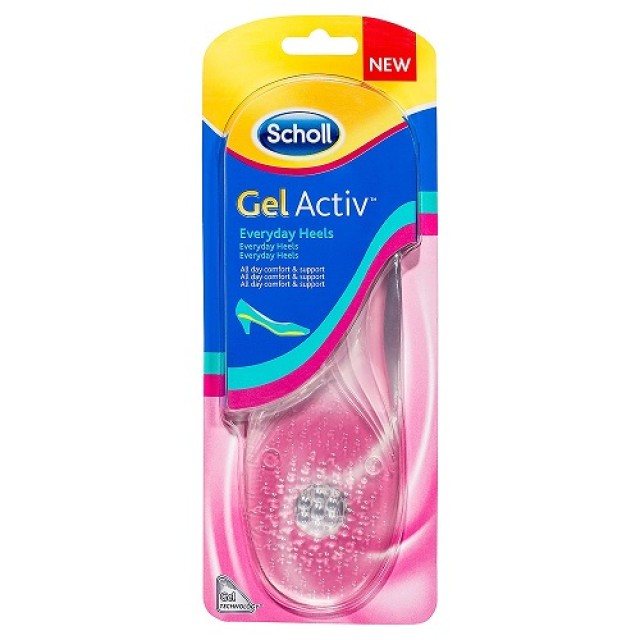 Scholl Gelactiv Insoles Evreyday Heels (Πάτοι Υποστήριξης για Παπούτσια με Τακούνια) 