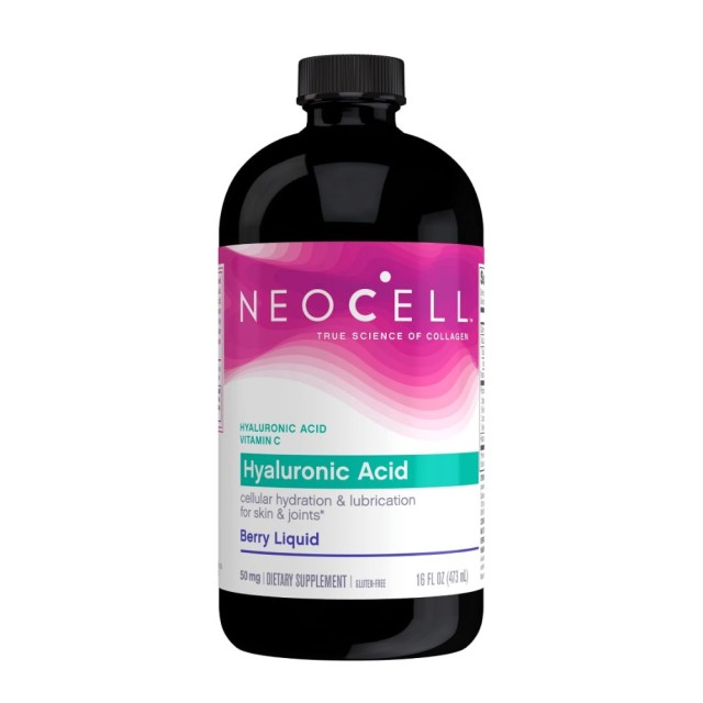 Neocell Hyaluronic Acid Berry Liquid 473ml (Πόσιμο Υαλουρονικό με Μύρτιλο & Βιταμίνη C)