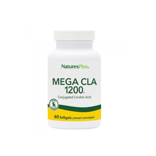 Natures Plus Mega CLA 1200 60caps (Συμπλήρωμα Διατροφής για Μείωση του Λίπους)
