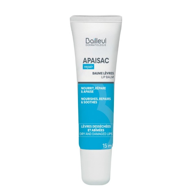 Bailleul Apaisac Repair Lip Balm 15ml (Φροντίδα για τα Ξηρά & Σκασμένα Χείλη)