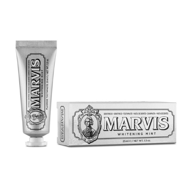 Marvis Whitening Mint Toothpaste 25ml (Λευκαντική Οδοντόκρεμα με Γεύση Μέντα)