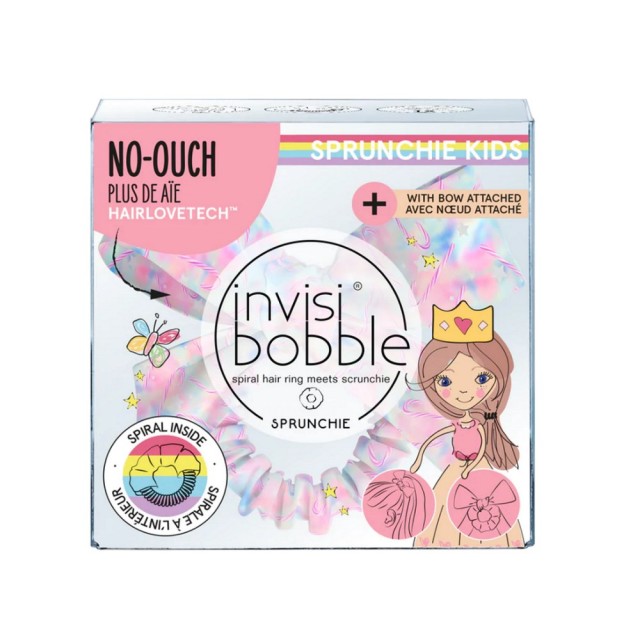 Invisibobble Kids Slim Sprunchie Sweets for my Sweet  1τεμ (Παιδικό Λαστιχάκι Μαλλιών με Φιόγκο & Σχέδιο Ζαχαρωτά)