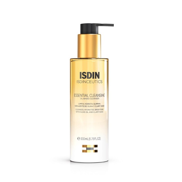 Isdin Essential Cleansing Oil Based Cleanser 200ml (Έλαιο-Γαλάκτωμα Καθαρισμού Προσώπου)