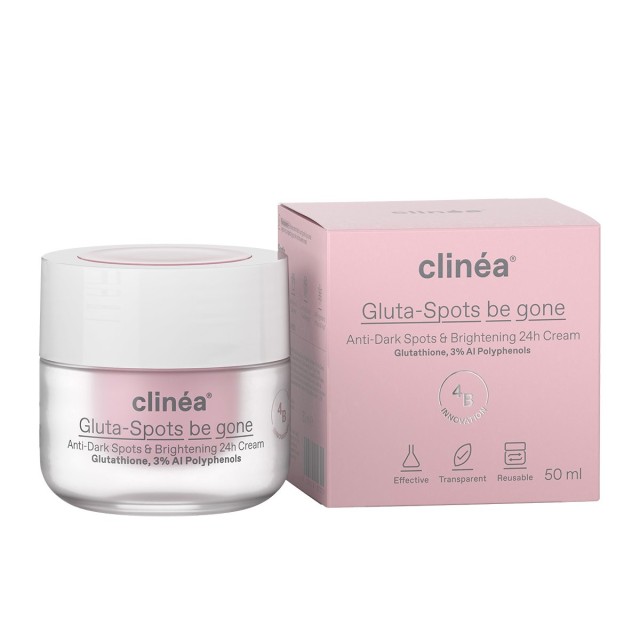 Clinea Gluta-Spot Be Gone 24H Anti-Dark Spots & Brightening Cream 50ml (24ωρη Κρέμα Προσώπου Κατά των Σκούρων Κηλίδων)