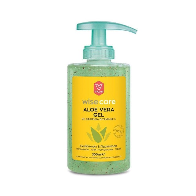 Vican Wise Care Aloe Vera Gel 300ml (Γέλη Aλόης για Eνυδάτωση)