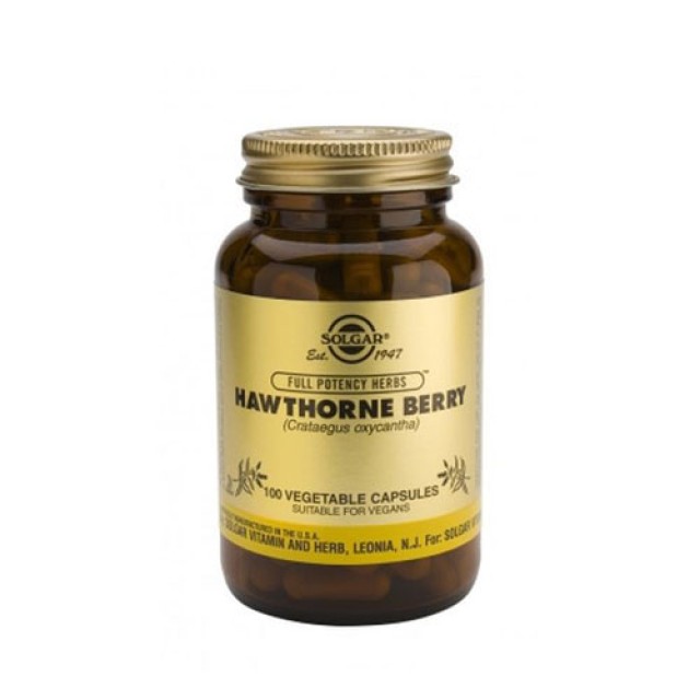 Solgar Hawthorne Berry 100 Vegetarian Caps (Φυτικά Εκχυλίσματα)