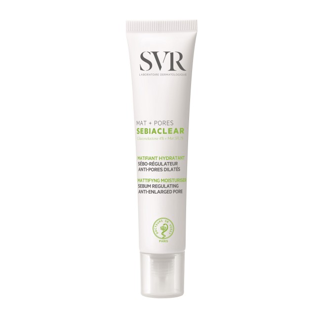 SVR Sebiaclear Mat+ Pores 40ml (Ενυδατική Ματ Σμηγματορυθμιστική Κρέμα για Μικτή/Λιπαρή Επιδερμίδα)