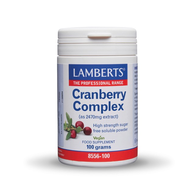 Lamberts Cranberry Complex Powder 100gr (Εκχύλισμα Σκόνης Κράνμπερι με Βιταμίνη C)