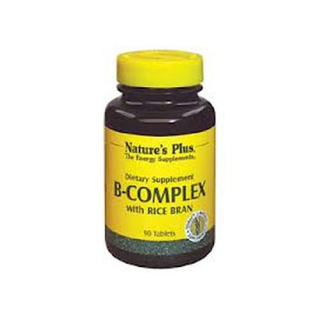 Natures Plus B-Complex With Rice Bran 90tab (Νευρικό σύστημα - Άγχος)