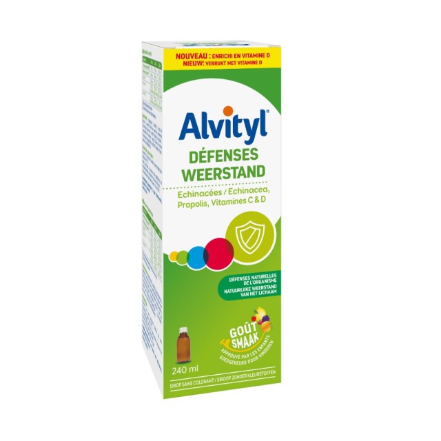 Alvityl Defenses 240ml (Σιρόπι με Εχινάκεια, Πρόπολη & Βιταμίνη C για την Ενίσχυση του Ανοσοποιητικού)