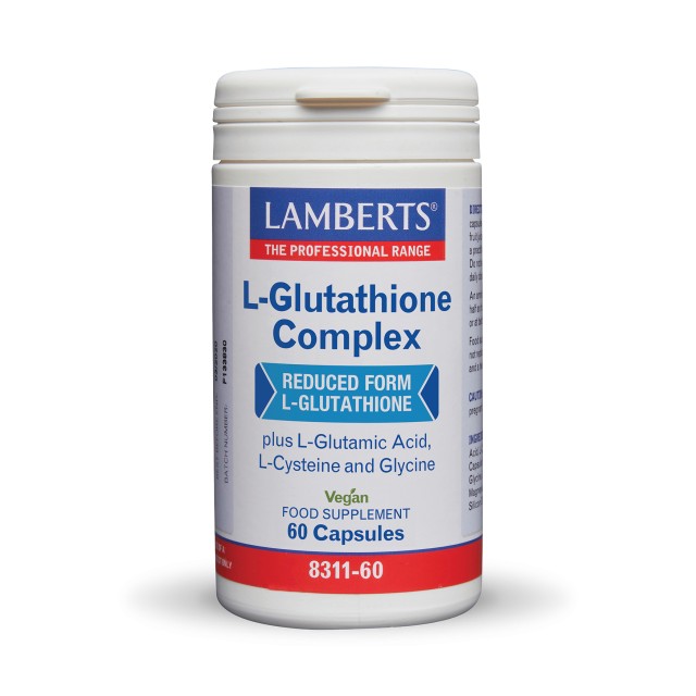 Lamberts L Glutathione Complex 50mg 60cap (Υψηλής Ισχύος Σύμπλεγμα Γλουταθειόνης)