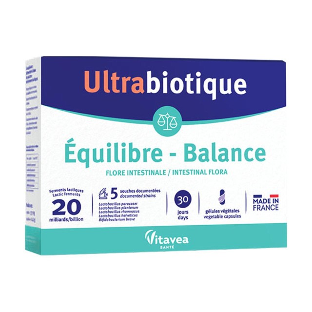 Vitavea Ultrabiotique Balance 30 Days 30caps (Συμπλήρωμα Διατροφής με Προβιοτικά)