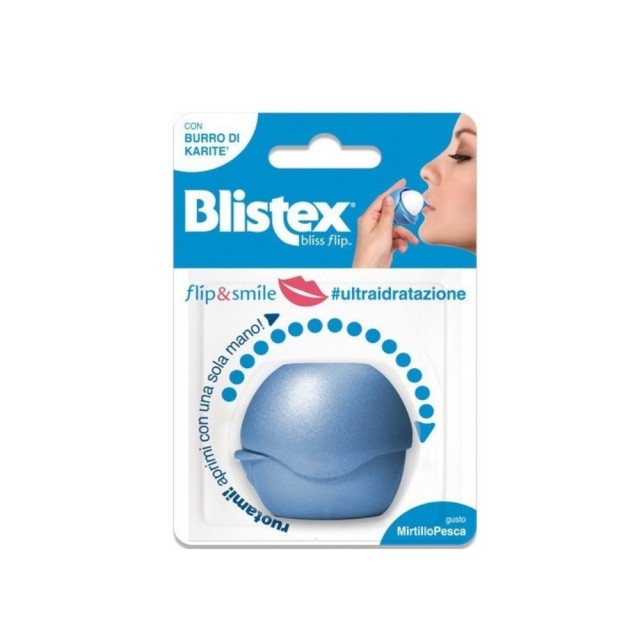 Blistex Flip & Smile Lip Balm Mirtillo 7gr (Ενυδατικό Balm Χειλιών με Άρωμα Μύρτιλο)