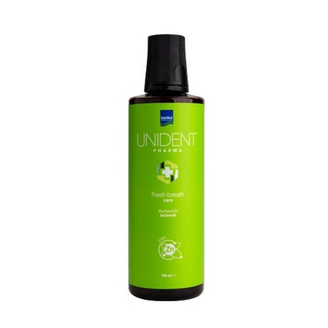 Unident Pharma Fresh Breath Care Mouthwash 500ml (Στοματικό Διάλυμα Κατά της Στοματικής Κακοσμίας)