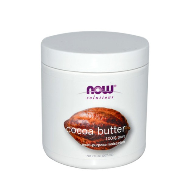 Now Foods Real Food Cocoa Butter 207ml (Αγνό Βούτυρο Κακάο)