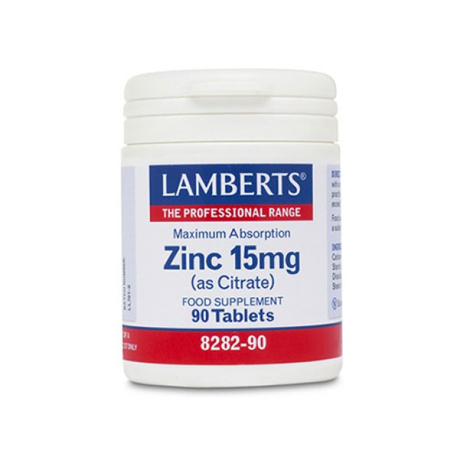 Lamberts Zinc 15Mg Citrate 90Tabs (Ψευδάργυρος) 