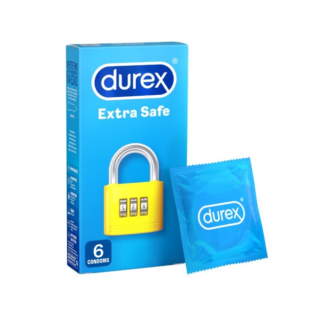 Durex Extra Safe 6τεμ (Προφυλακτικά για Μέγιστη Προστασία)