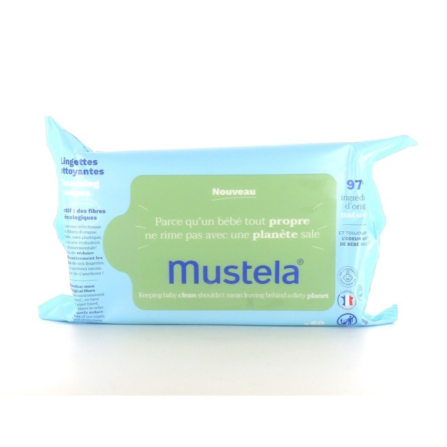 Mustela Lingettes Nettoyant 60τεμάχια / Συσκευασία (Μωρομάντηλα) 