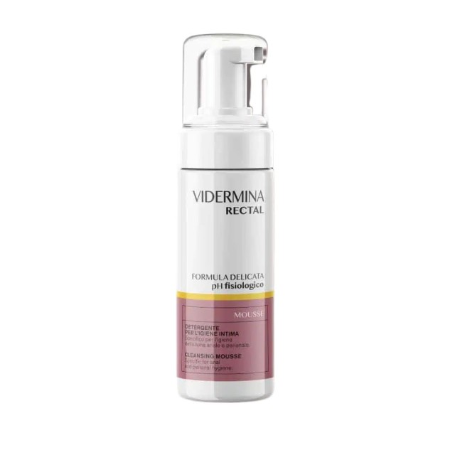 Vidermina Rectal Mousse 165ml (Αφρός Καθαρισμoύ για την Υγιεινή της Πρωκτικής & Περιπρωκτικής Περιοχής)