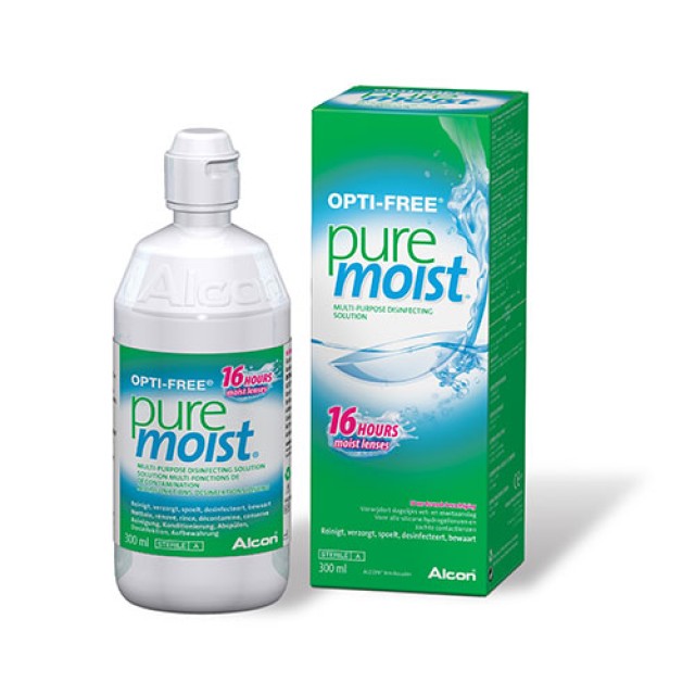 Opti Free Pure Moist 300ml (Υγρό Φακών Επαφής με Διπλό Σύστημα Απολύμανσης)