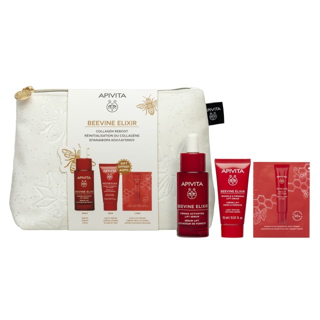 Apivita SET Beevine Elixir Routine Serum (ΣΕΤ Περιποίησης για Ρυτίδες, Σύσφιξη & Lifting)