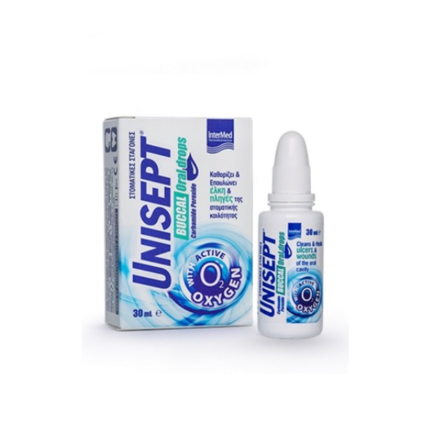 Unisept Buccal Care Drops 30ml (Στοματικές Σταγόνες) 