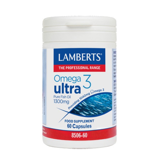 Lamberts Omega Ultra 60caps (Ω3 Λιπαρά Οξέα - Ιχθυέλαιο των 1300mg)